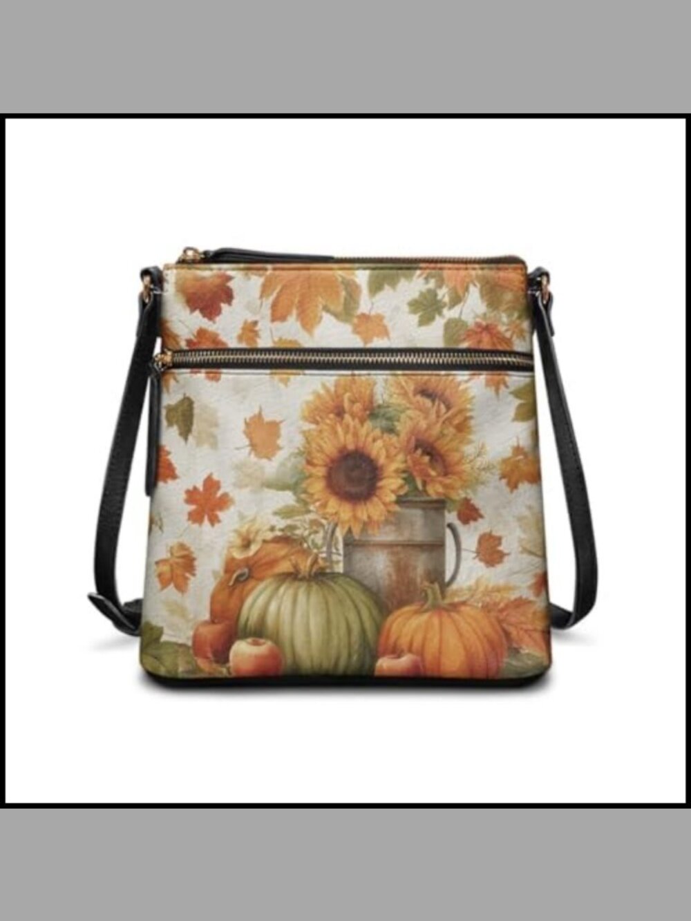 Crossbody Bag PU Leather Handbag Sling Hobo Purse Adjustable Strap